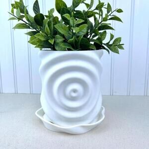 Modern Planter Pot, Waterdrop Planter, Modern Ripple Effect Planter
